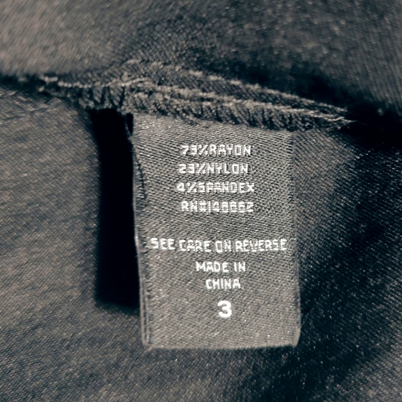 Torrid Open Black Blazer w/Ruched Sleeves Size 3 - Picture 9 of 9